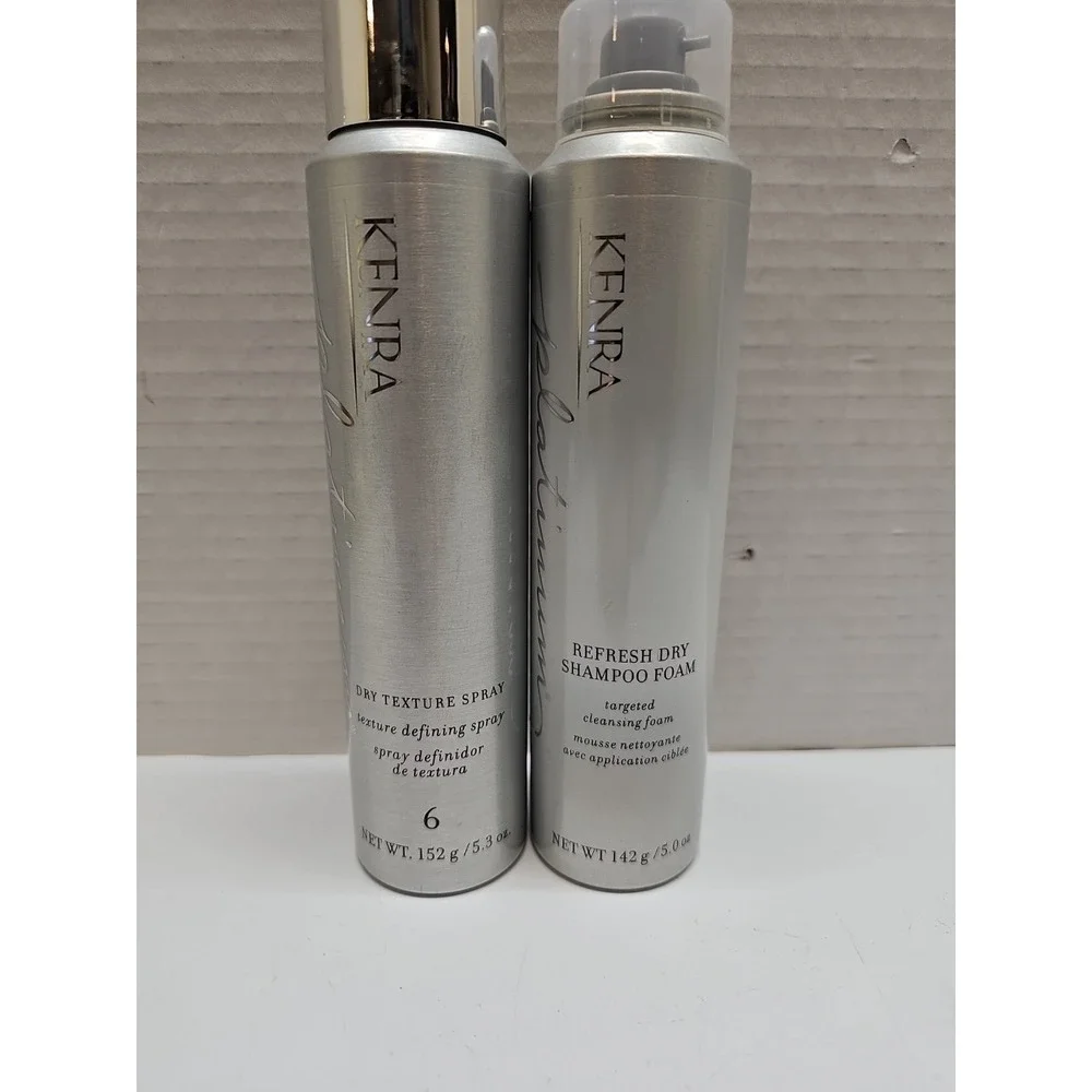 Kenra Platinum Dry Texture Spray & Dry Shampoo Foam - SET
